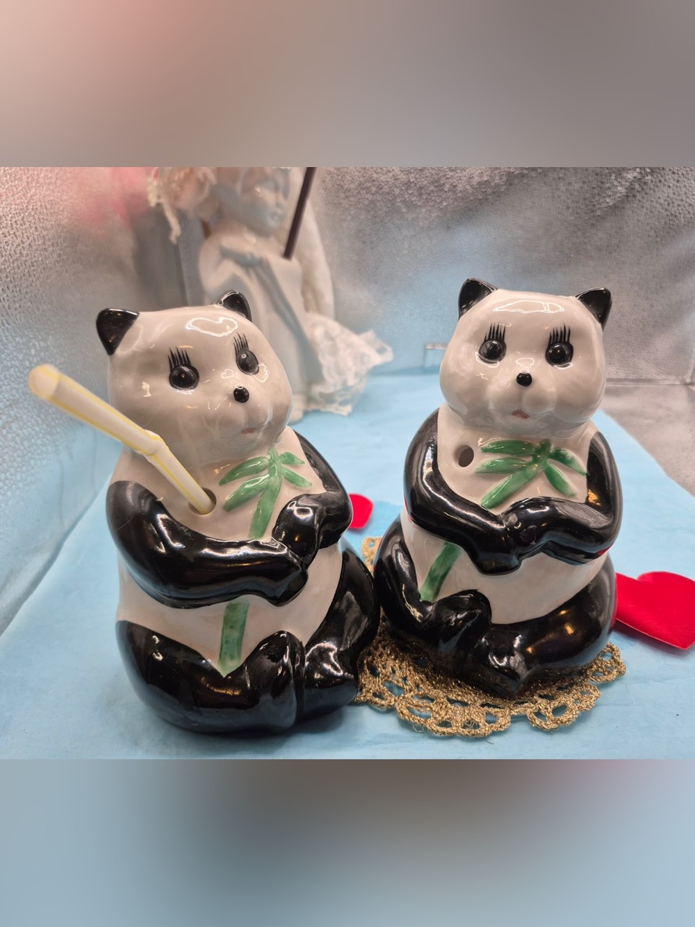 Vintage Panda Kitchen Decor - Original 1970s Benihana Collectible Cocktail Cups